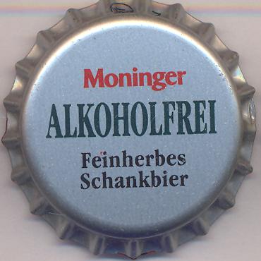 Beer cap Nr.11030: Moninger Alkoholfrei produced by Brauhaus Grünwinkel/Karlsruhe