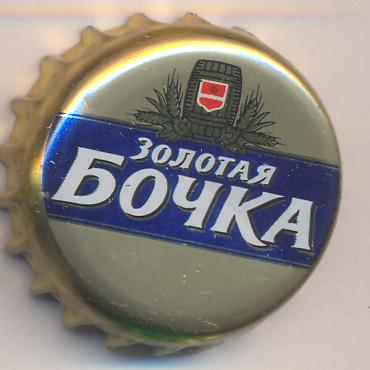 Beer cap Nr.11149: Zolotaya Bochka Svetloe produced by Kalughsky Brew Co. (SABMiller RUS Kaluga)/Kaluga