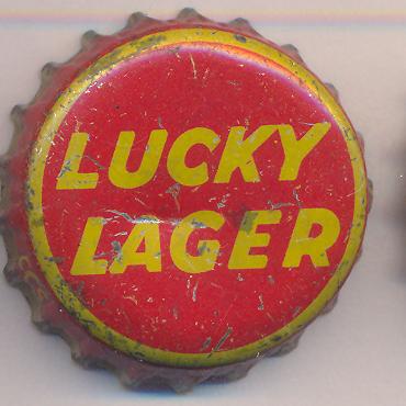 Beer cap Nr.11849: Lucky Lager produced by Labatt Brewing/Ontario