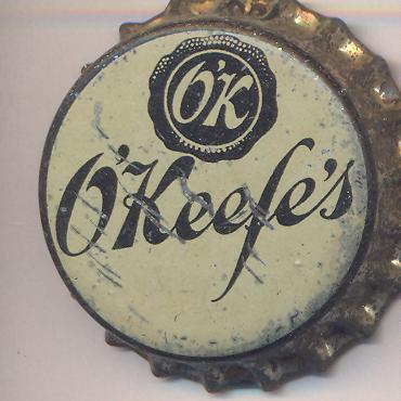 Beer cap Nr.11855: O'Keefe's produced by Carling O'Keefe/Burnaby