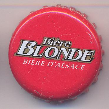 Beer cap Nr.12160: Biere Blonde produced by brewed for supermarket Carrefour/Strasbourg