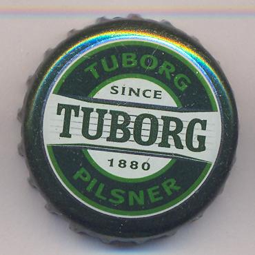 Beer cap Nr.12854: Tuborg Pilsener produced by Tuborg Breweries Ltd/Hellerup