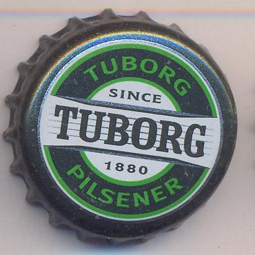 Beer cap Nr.12855: Tuborg Pilsener produced by Tuborg Breweries Ltd/Hellerup