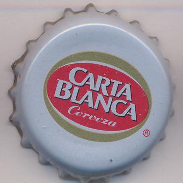 Beer cap Nr.13320: Carta Blanca produced by Cerveceria Cuauhtemoc - Moctezuma/Monterrey