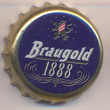 Beer cap Nr.13418: Braugold 1888 produced by Braugold Brauerei Riebeck GmbH & Co. KG/Erfurt