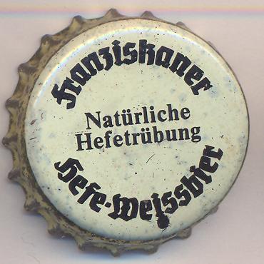 Beer cap Nr.13485: Franziskaner Hefe-Weissbier produced by Spaten-Franziskaner-Bräu/München