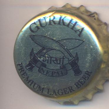 Beer cap Nr.13864: Gurkha Premium Lager Beer produced by Gurkha Brewery/Kathmandu