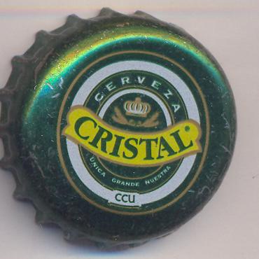 Beer cap Nr.14173: Cerveza Cristal produced by Compania de Cervecerias Unidas/Santiago