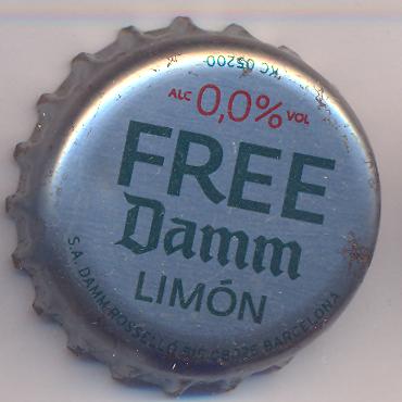 Beer cap Nr.14264: Damm Free Limon produced by Cervezas Damm/Barcelona