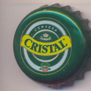 Beer cap Nr.14356: Cerveza Cristal produced by Compania de Cervecerias Unidas/Santiago