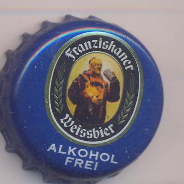 Beer cap Nr.15308: Franziskaner Weissbier Alkoholfrei produced by Spaten-Franziskaner-Bräu/München