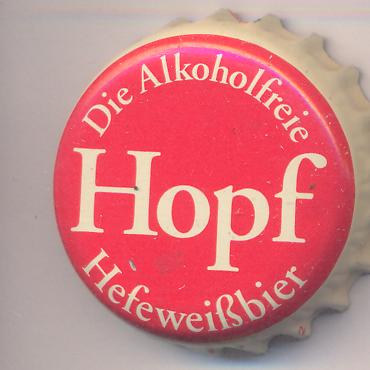 Beer cap Nr.15309: Hopf Alkoholfreies Hefeweißbier produced by Weissbier Brauerei Hopf Hans KG/Miesbach