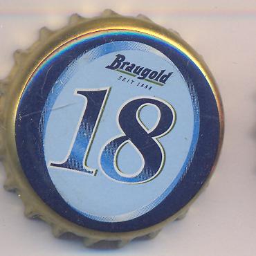 Beer cap Nr.15878: Braugold 18 produced by Braugold Brauerei Riebeck GmbH & Co. KG/Erfurt