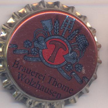 Beer cap Nr.15914:   produced by Brauerei Thome/Wolzhausen