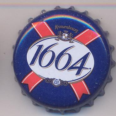 Beer cap Nr.16089: 1664 de Kronenbourg produced by Kronenbourg/Strasbourg