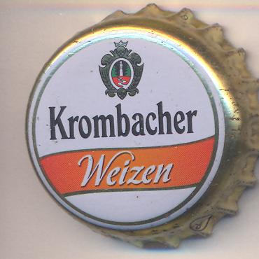 Beer cap Nr.16244: Krombacher Weizen produced by Krombacher Brauerei Bernard Schaedeberg GmbH & Co/Kreuztal