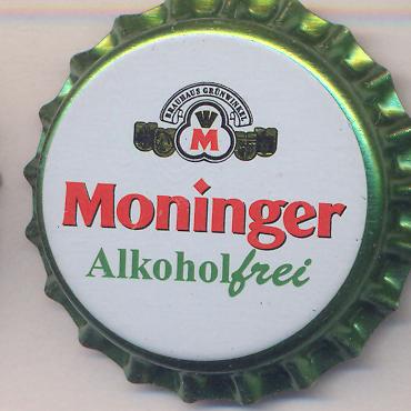 Beer cap Nr.16847: Moninger Alkoholfrei produced by Brauhaus Grünwinkel/Karlsruhe