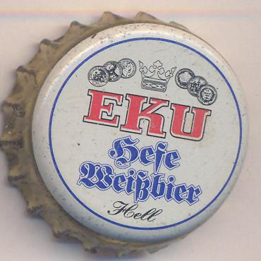 Beer cap Nr.17359: EKU Hefe Weißbier Hell produced by Erste Kulmbacher Actienbrauerei AG/Kulmbach