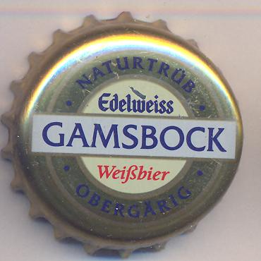 Beer cap Nr.17420: Edelweiss Gamsbock produced by Hofbräu Kaltenhausen/Kaltenhausen