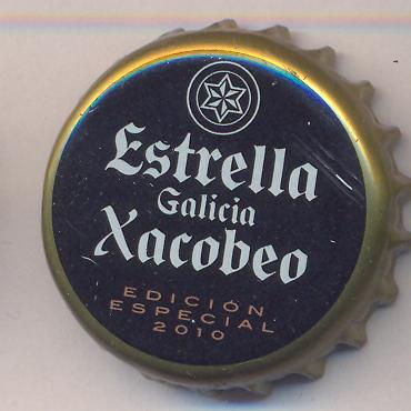 Beer cap Nr.17692: Estrella Galicia Xacobeo produced by Hijos De Rivera S.A./La Corua