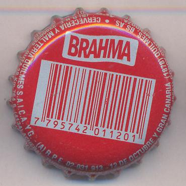 Beer cap Nr.17789: Brahma produced by Cerveceria Quilmes/Quilmes