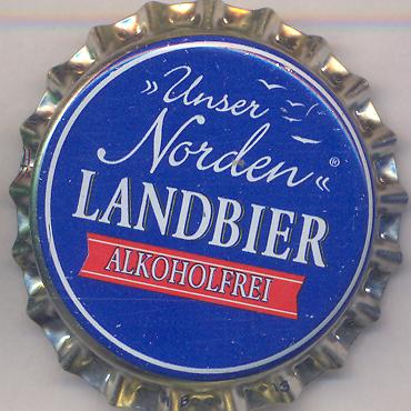 Beer cap Nr.18458: Unser Norden Landbier Alkoholfrei produced by Flensburger Brauerei Emil Petersen GmbH & Co. KG/Flensburg