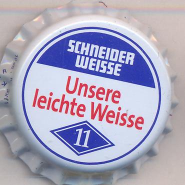 Beer cap Nr.18638: Schneider Weisse Unsere leichte Weisse produced by G. Schneider & Sohn/Kelheim