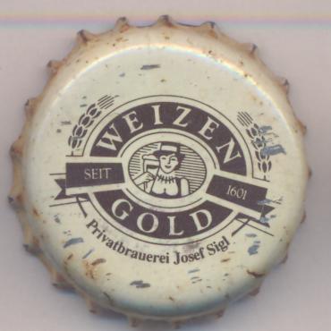 Beer cap Nr.18831: Weizengold produced by Brauerei Josef Sigl KG/Obertrum