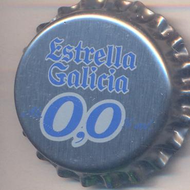 Beer cap Nr.19726: Estrella Galicia 0,0 produced by Hijos De Rivera S.A./La Corua