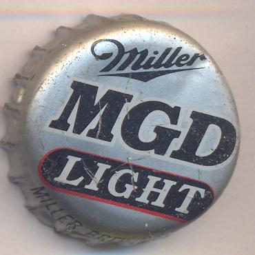 Beer cap Nr.19792: Miller MGD Light produced by Miller Brewing Co/Milwaukee