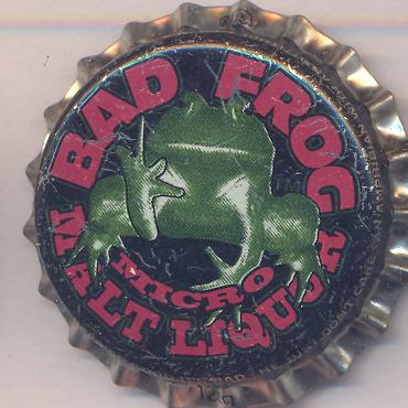 Beer cap Nr.19800: Bad Frog Malt Liquor produced by Bad Frog Brewery/Evansville