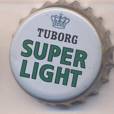 Beer cap Nr.19866: Tuborg Super Light produced by Tuborg Breweries Ltd/Hellerup