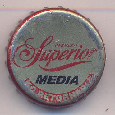 Beer cap Nr.20006: Cerveza Superior Media produced by Cerveceria Cuauhtemoc - Moctezuma/Monterrey