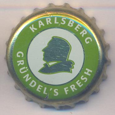 Beer cap Nr.21423: Karlsberg Gründel's Fresh produced by Karlsberg Brauerei/Homburg/Saar