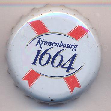 Beer cap Nr.21877: 1664 de Kronenbourg produced by Kronenbourg/Strasbourg