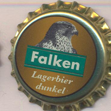 Beer cap Nr.22031: Falken Lagerbier Dunkel produced by Brauerei Falken AG/Schaffhausen