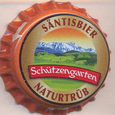 Beer cap Nr.22107: Säntisbier produced by Brauerei Schützengarten AG/St. Gallen