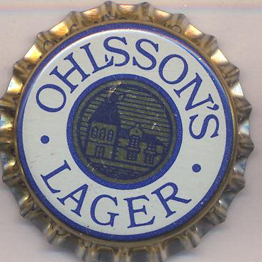 Beer cap Nr.22177: Ohlsson's Lager produced by The South African Breweries/Johannesburg