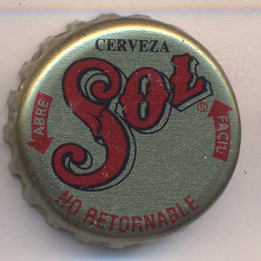 Beer cap Nr.22196: Cerveza Sol produced by Cerveceria Cuauhtemoc - Moctezuma/Monterrey