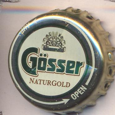 Beer cap Nr.22874: Gösser Naturgold produced by Brauerei Göss/Göss