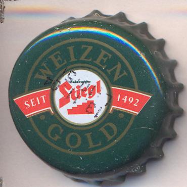 Beer cap Nr.22910: Weizengold produced by Stieglbrauerei zu Salzburg GmbH/Salzburg