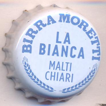 Beer cap Nr.23433: Moretti La Bianca produced by Birra Moretti/Udine