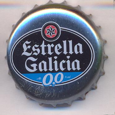 Beer cap Nr.24043: Estrella Galicia 0,0 produced by Hijos De Rivera S.A./La Corua