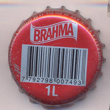 Beer cap Nr.24196: Brahma produced by Cerveceria Quilmes/Quilmes