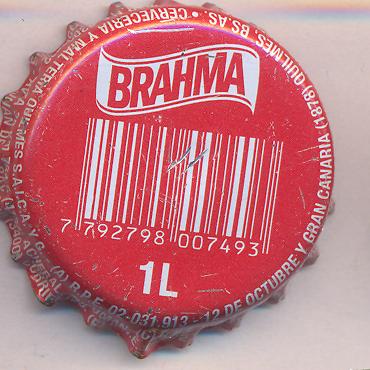 Beer cap Nr.24198: Brahma produced by Cerveceria Quilmes/Quilmes