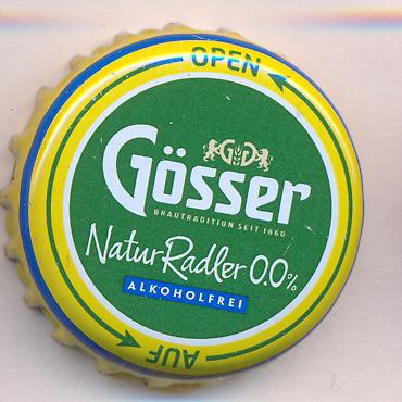 Beer cap Nr.24937: Gösser Naturradler Alkoholfrei produced by Brauerei Göss/Göss