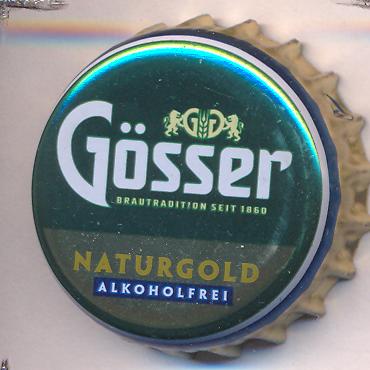 Beer cap Nr.24957: Gösser Naturgold Alkoholfrei produced by Brauerei Göss/Göss