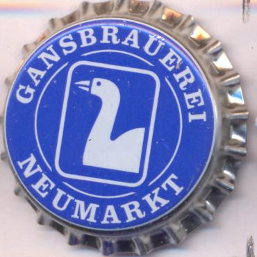 Beer cap Nr.26104: Gansbräu Keller-Hell produced by Gansbräu/Neumarkt