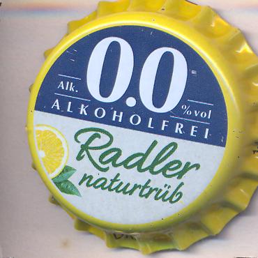 Beer cap Nr.26319: Radler naturtrüb Alkoholfrei produced by Bitburger Brauerei Th. Simon GmbH/Bitburg