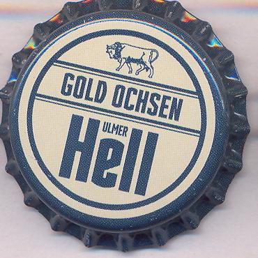 Beer cap Nr.26423: Ulmer Hell produced by Gold Ochsen GmbH/Ulm